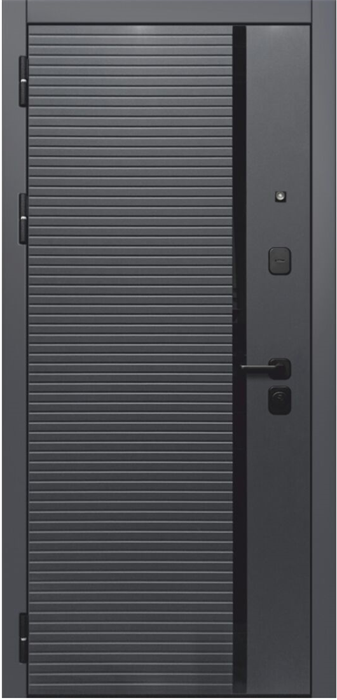 10 см 2 мдф Сатин графит / эмалит белый 2410