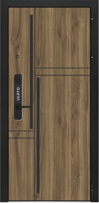 10 см 2 мдф Орех пекан медовый/ шагрень белая 2413