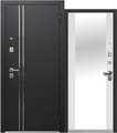 Дверь Luxor Букле черный зеркало 2331